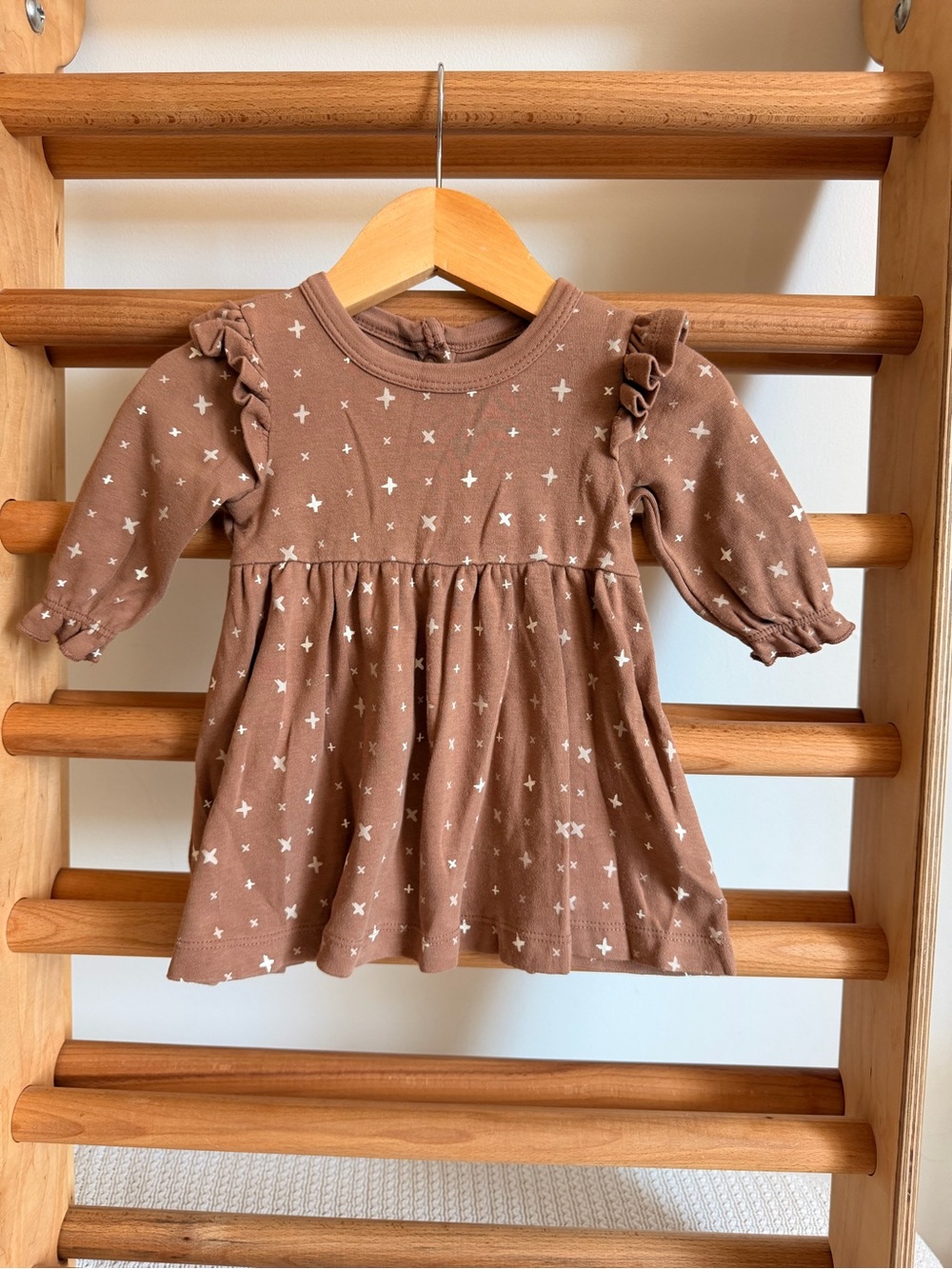 ✨MakeMake Organics 100% Organic Cotton Ruffle Dress 0-6 months